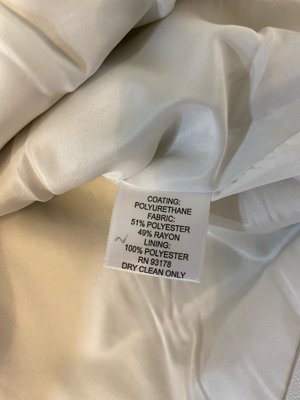 Pamela McCoy White Pearl Faux Leather Studded Zip Front Jacket Large - Picture 4 of 10